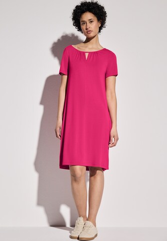 STREET ONE Jersey Kleid in Pink: Vorderseite