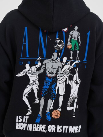 AND1 Sweatshirt 'Core Retro' i svart