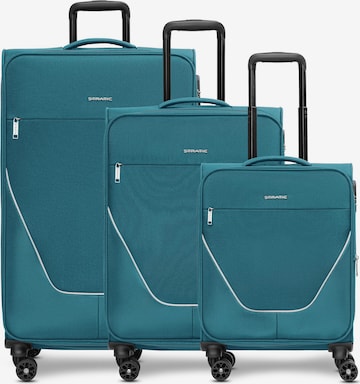 Stratic Suitcase set in Blue: front
