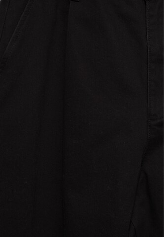 Pull&Bear Baggy Élére vasalt nadrágok - fekete