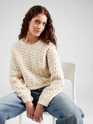 Pull-over 'VMMaisie' VERO MODA en beige : devant