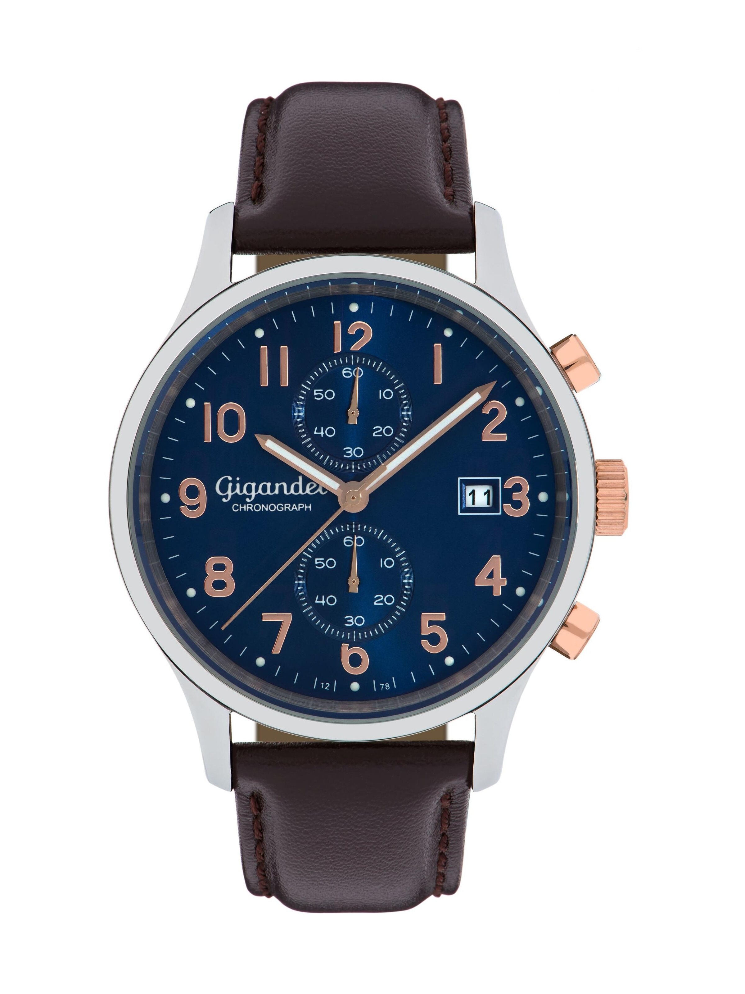 Gigandet Analog Watch 'SKYSCRAPER' in Blue: front