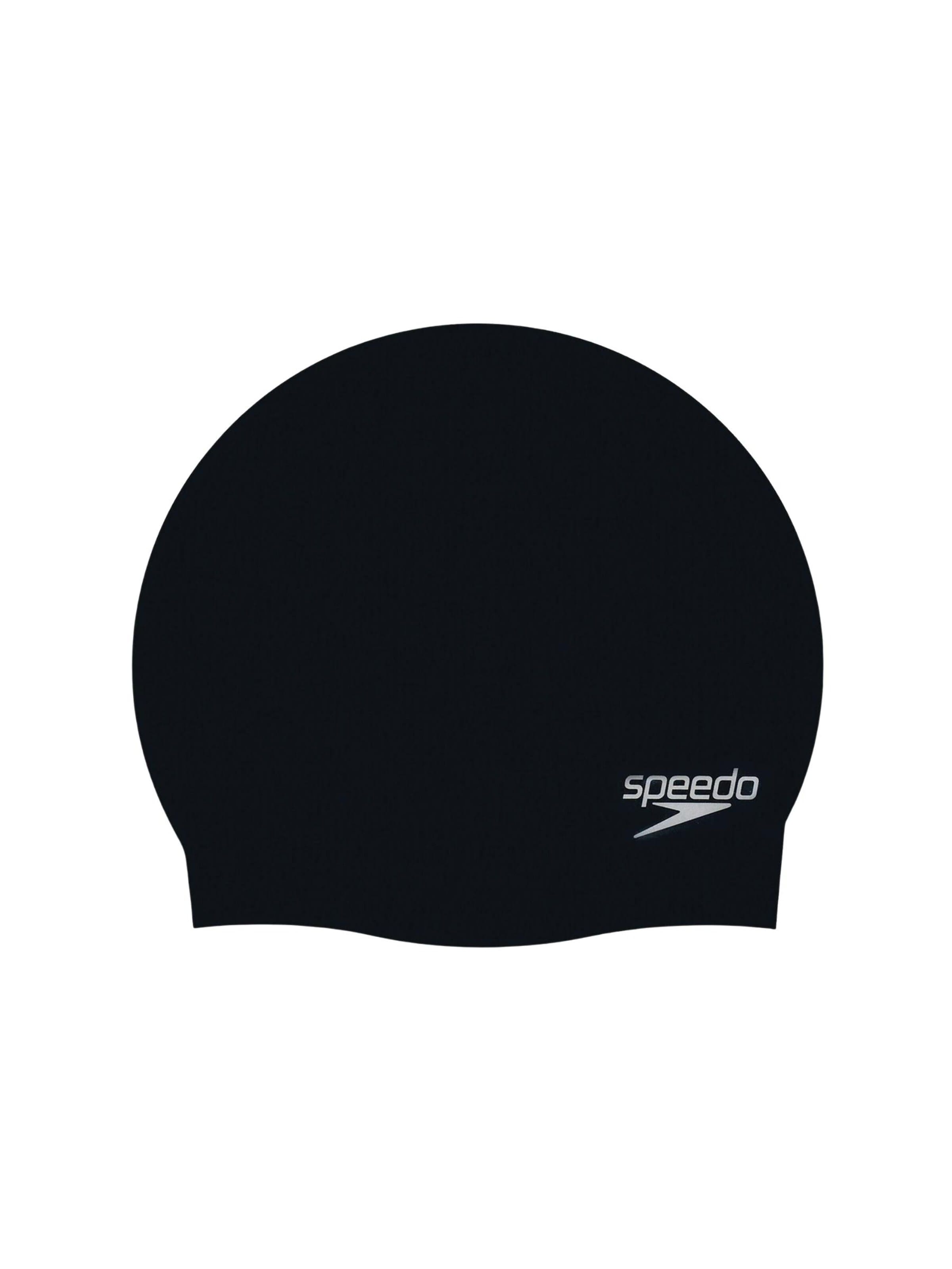 SPEEDO Sportmütze 'Speedo Silikon Badekappe Plain Moulded 3D'‌‌ in Grau: Vorderseite