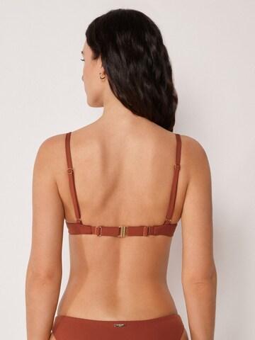CALZEDONIA Push-up Bikini Top 'Premium Fit' in Brown