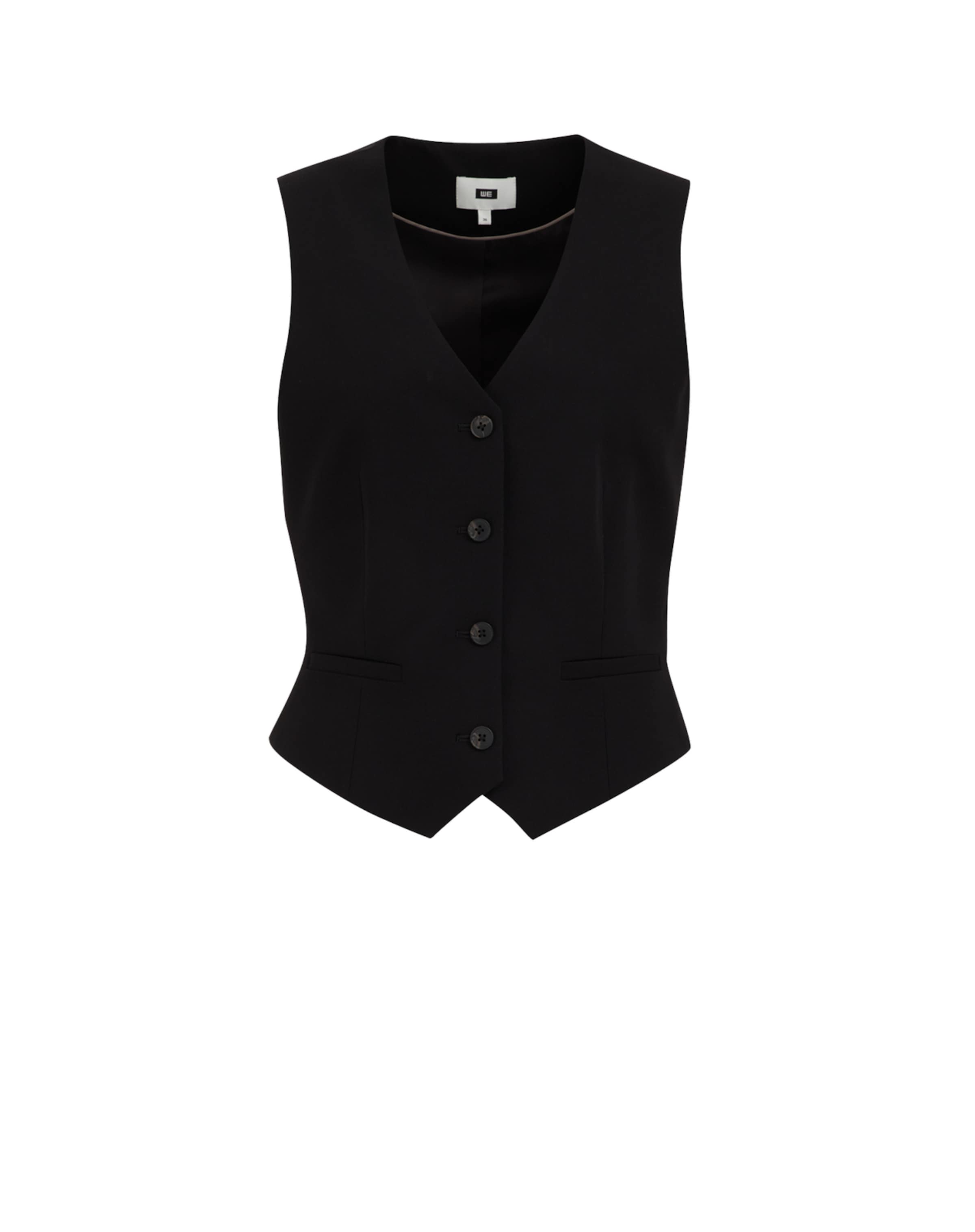 WE Fashion Жилетка в Черный: спереди