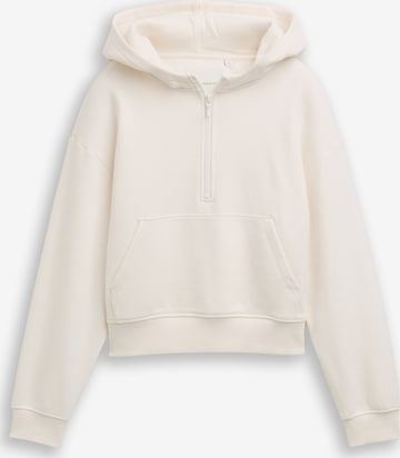 balta TOM TAILOR Megztinis be užsegimo: priekis