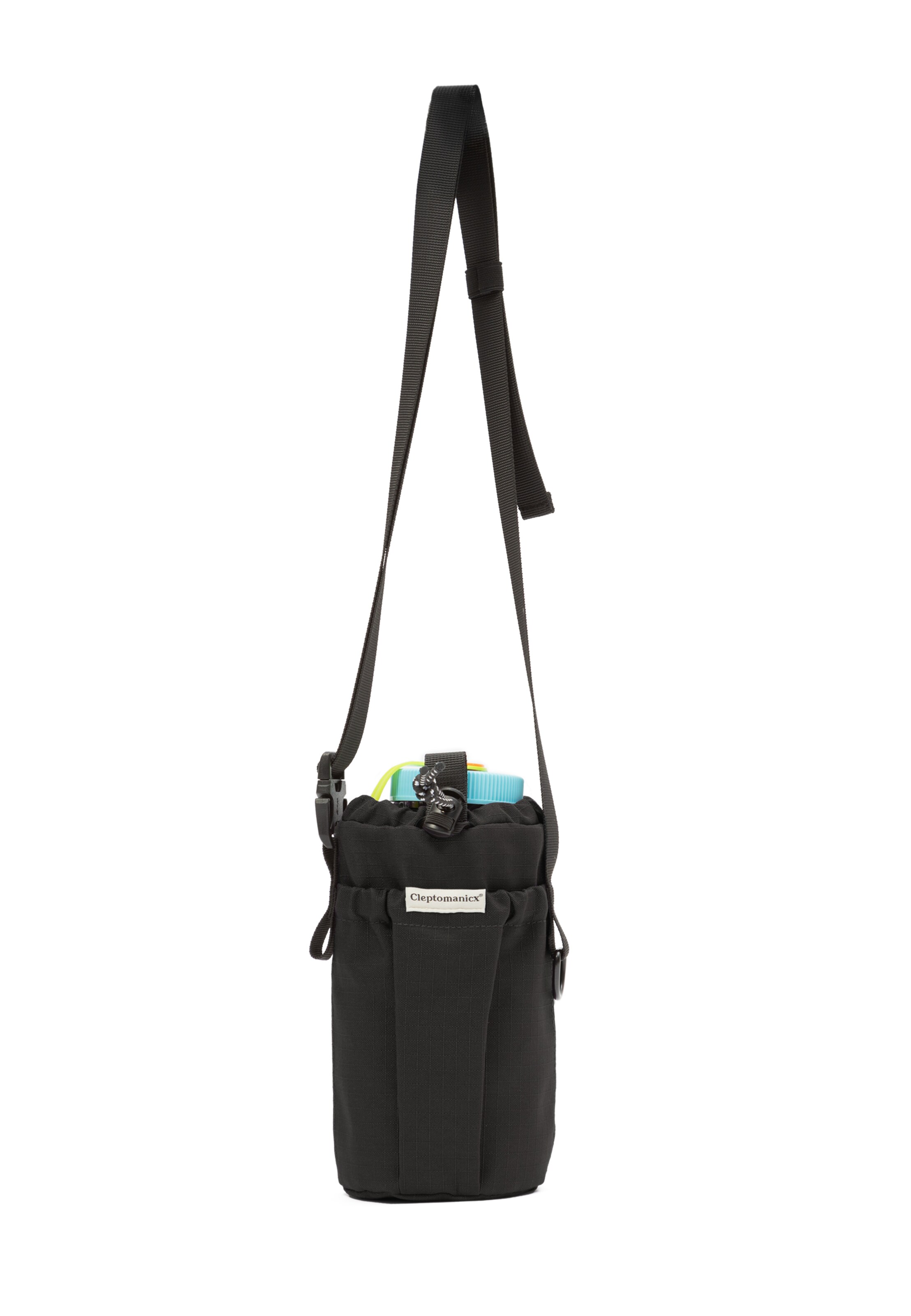 Cleptomanicx Crossbody Bag 'Bottle Bag' in Black