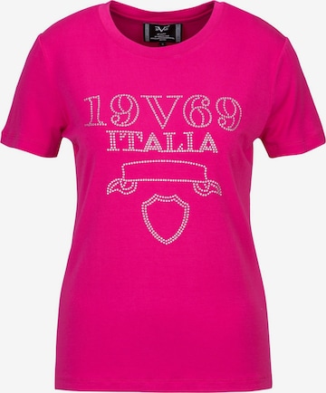 19V69 ITALIA T-Shirt 'Bella Stones' in Pink: Vorderseite