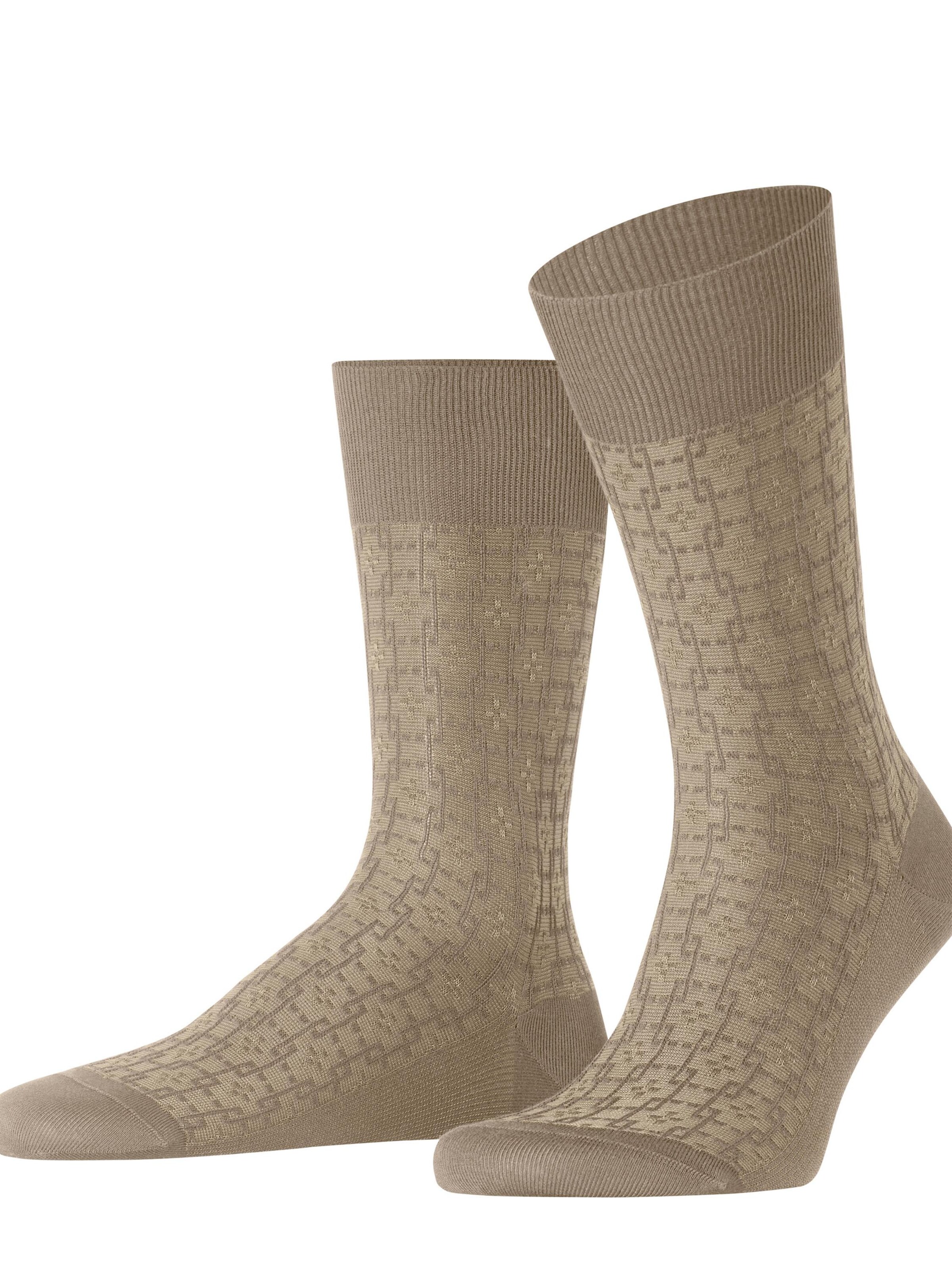 FALKE Socken 'Artwork Tie'‌‌‌‌‌‌‌‌‌‌ in Beige: Vorderseite