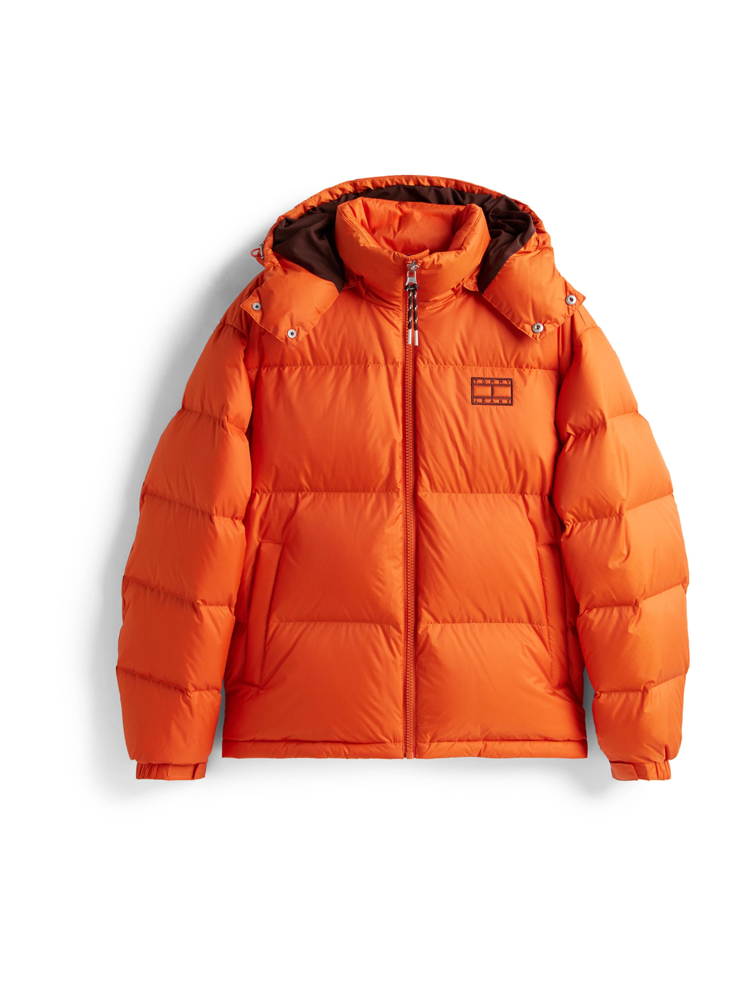 Tommy Jeans Winterjacke 'ALASKA' in Orange: Vorderseite