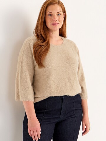Pull-over Cellbes of Sweden en beige : devant