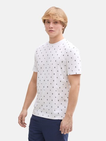 TOM TAILOR DENIM T-Shirt in Weiß: Vorderseite