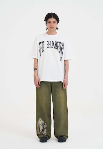 Ed Hardy T-Shirt 'Drag Battle' in Weiß