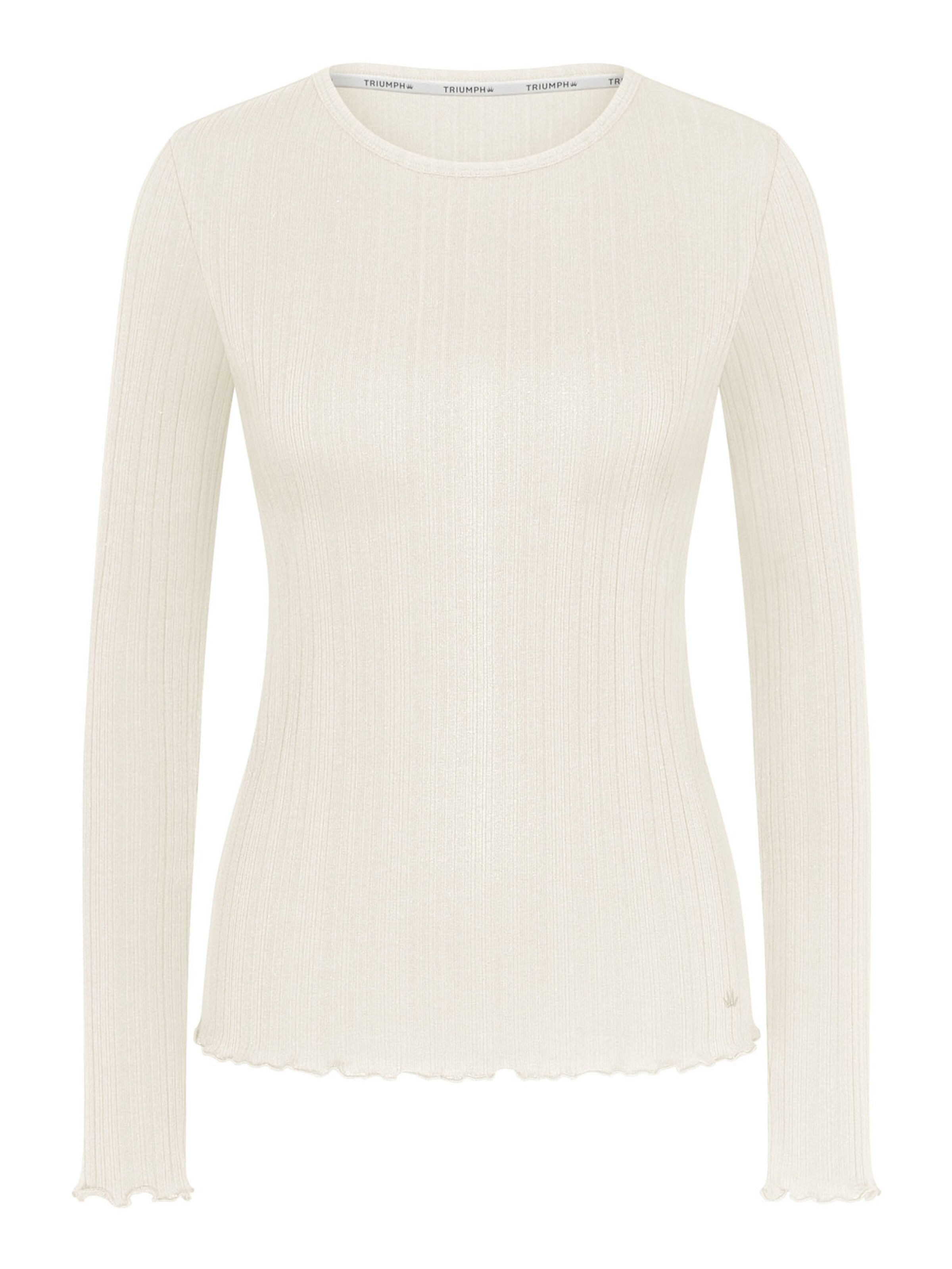 TRIUMPH Shirt ' Red Label Versatile Rib ' in White: front
