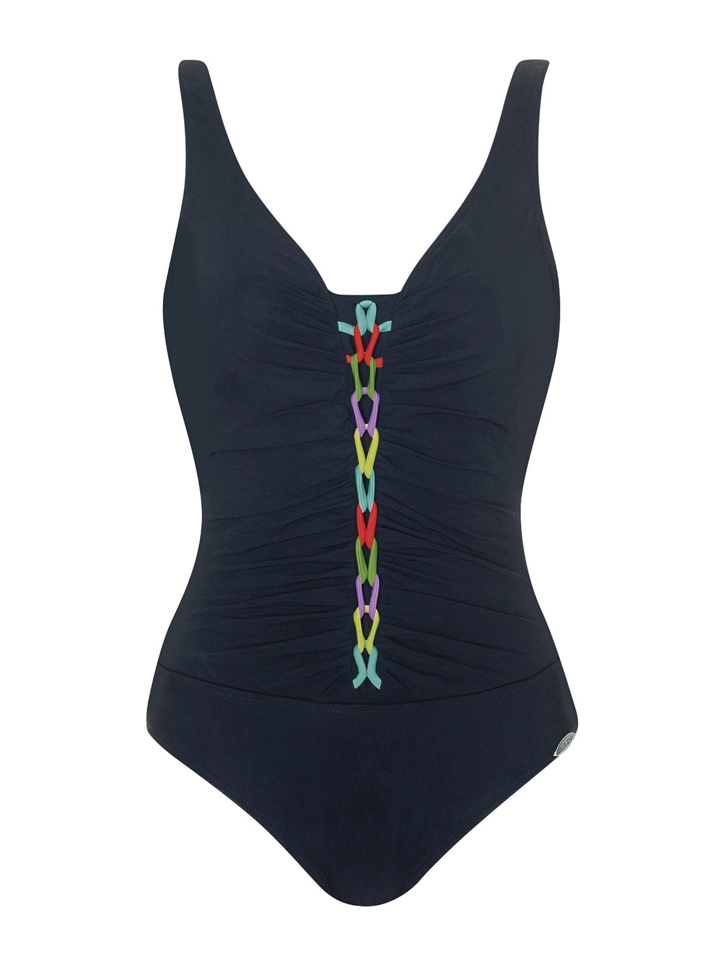SUNFLAIR Korzet Jednodielne plavky - Čierna: predná strana