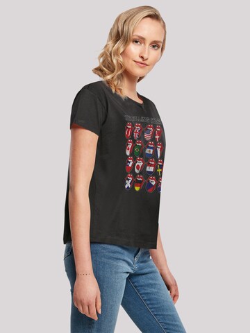 F4NT4STIC T-Shirt 'The Rolling Stones Voodoo Lounge Tongues' in Schwarz