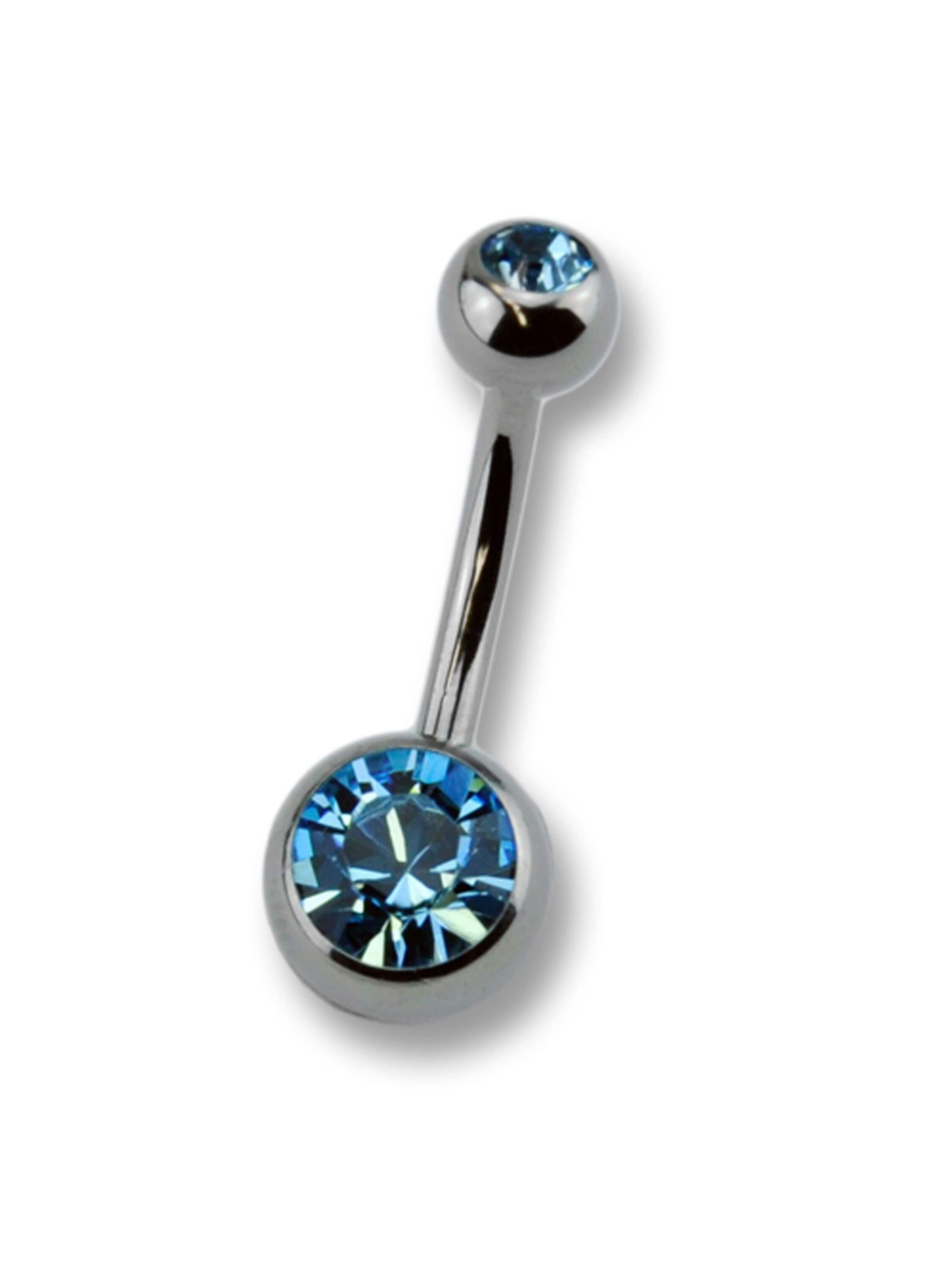 Bijou piercing Zeeme en gris : devant