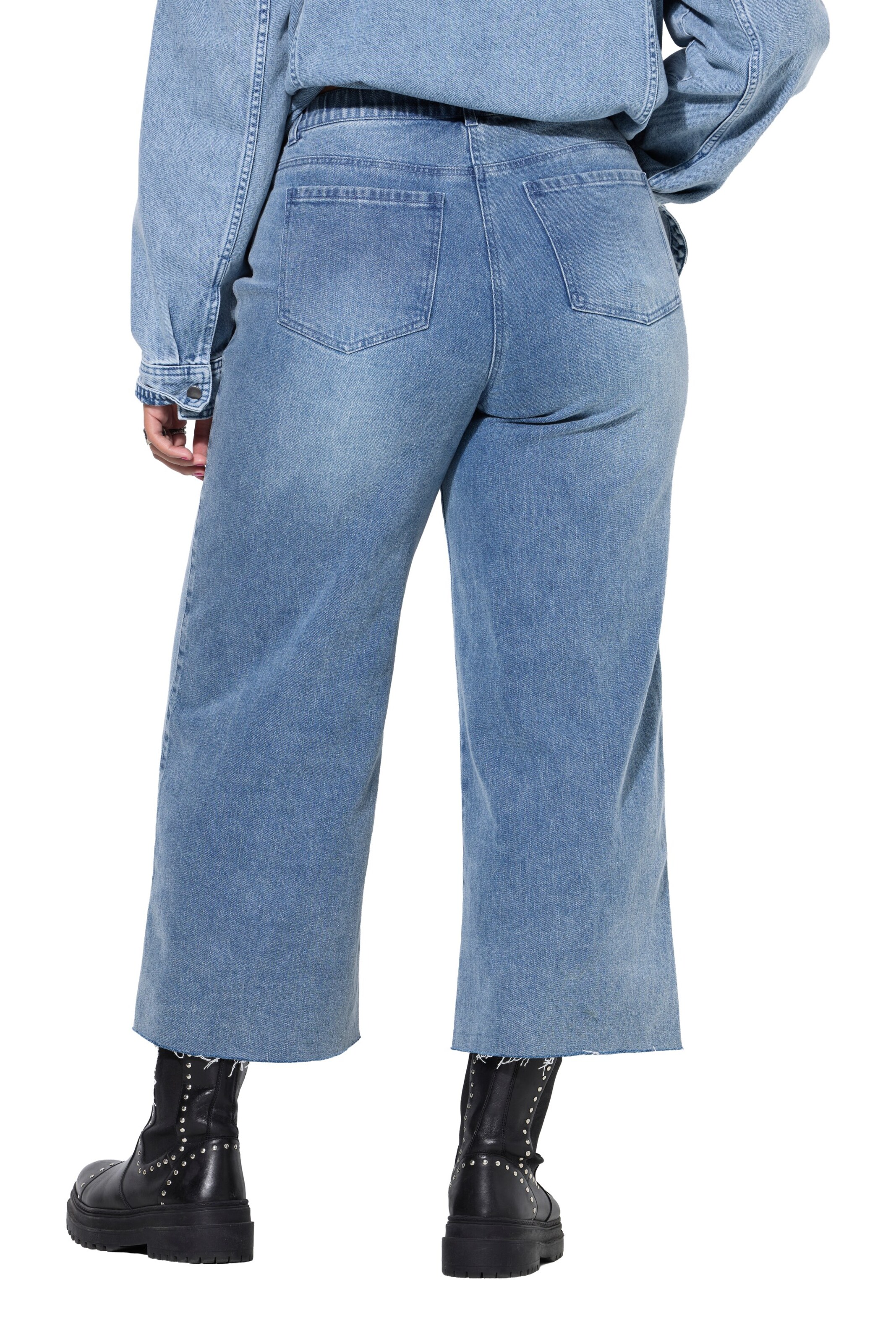 Studio Untold Wide Leg Jeans in Blau