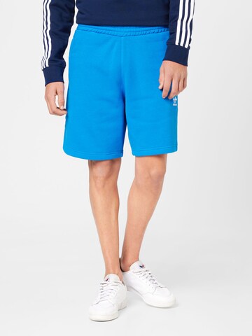 ADIDAS ORIGINALS Regular Broek 'Trefoil Essentials' in Blauw: voorkant