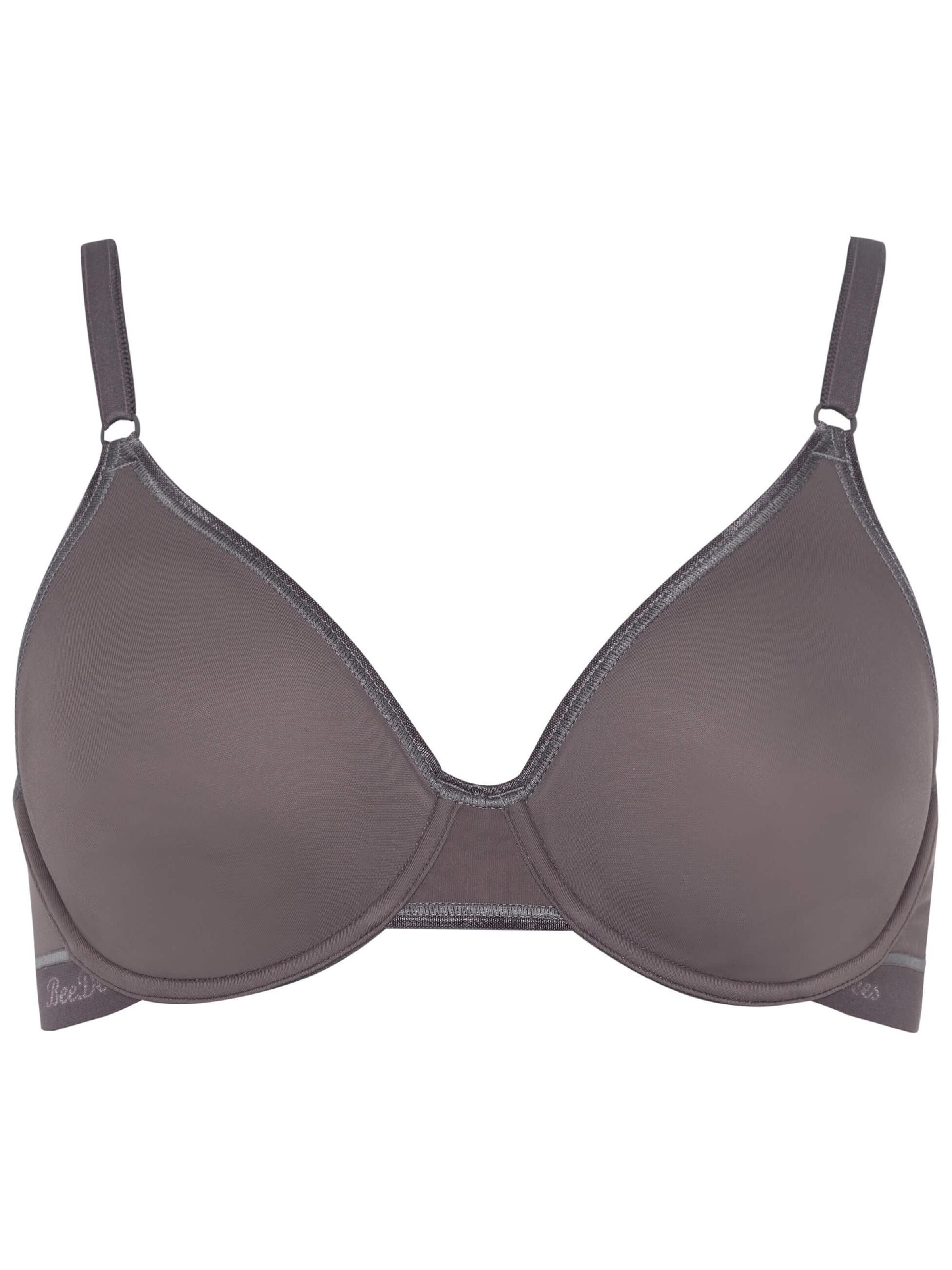 BeeDees Bra 'Bügel-BH Microfun W' in Grey: front