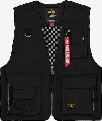 Vestă de la ALPHA INDUSTRIES pe negru: față