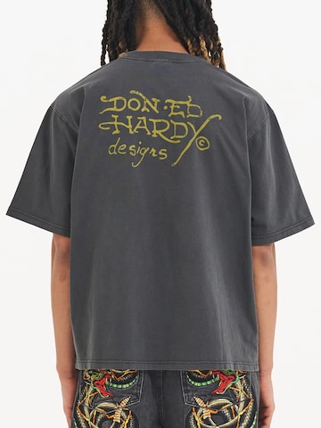 Ed Hardy Koszulka 'Battle Of The Dragons' w kolorze szary