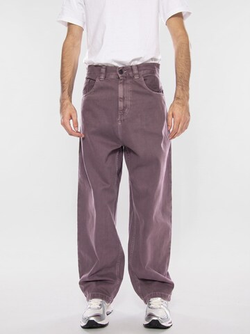 Carhartt WIP Luźne Jeansy 'Brandon' w kolorze fioletowy: przód