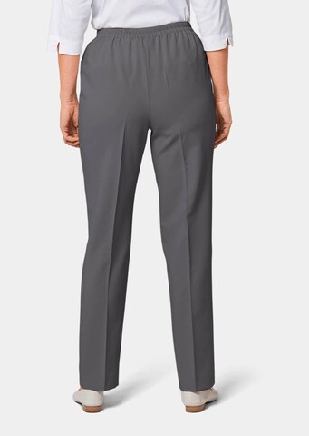 Regular Pantalon à plis Goldner en gris