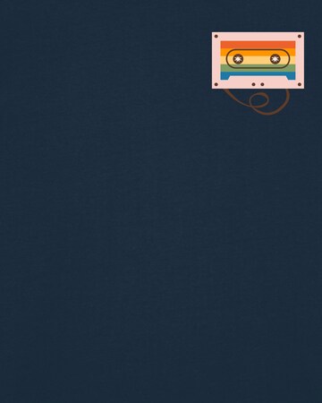 T-Shirt 'Rainbow Cassette' Watapparel en bleu