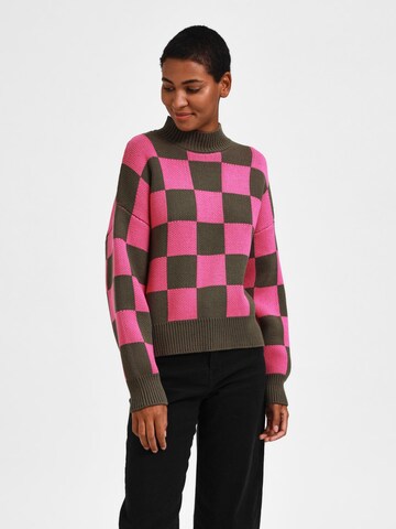 SELECTED FEMME Pullover 'LINEA' in Grün: predná strana