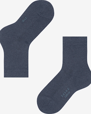 FALKE Socks 'Family' in Blue: front