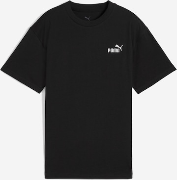 PUMA Shirt 'ESS No. 1' in Zwart: voorkant