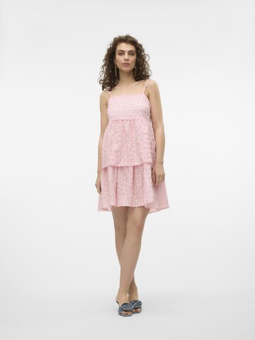 VERO MODA Jurk 'LOVE' in Roze