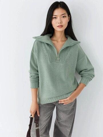 My fashion Pulover 'Pullover' | zelena barva: sprednja stran