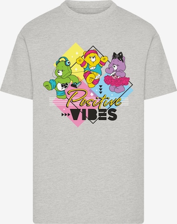 F4NT4STIC Shirt 'Care Bears Good Luck Bear Positive Vibes' in Grey: front