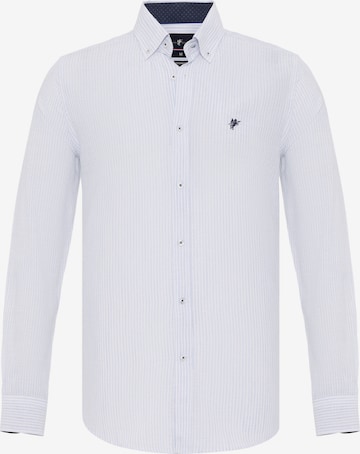 DENIM CULTURE Regular fit Button Up Shirt 'ANTOINE' in White: front