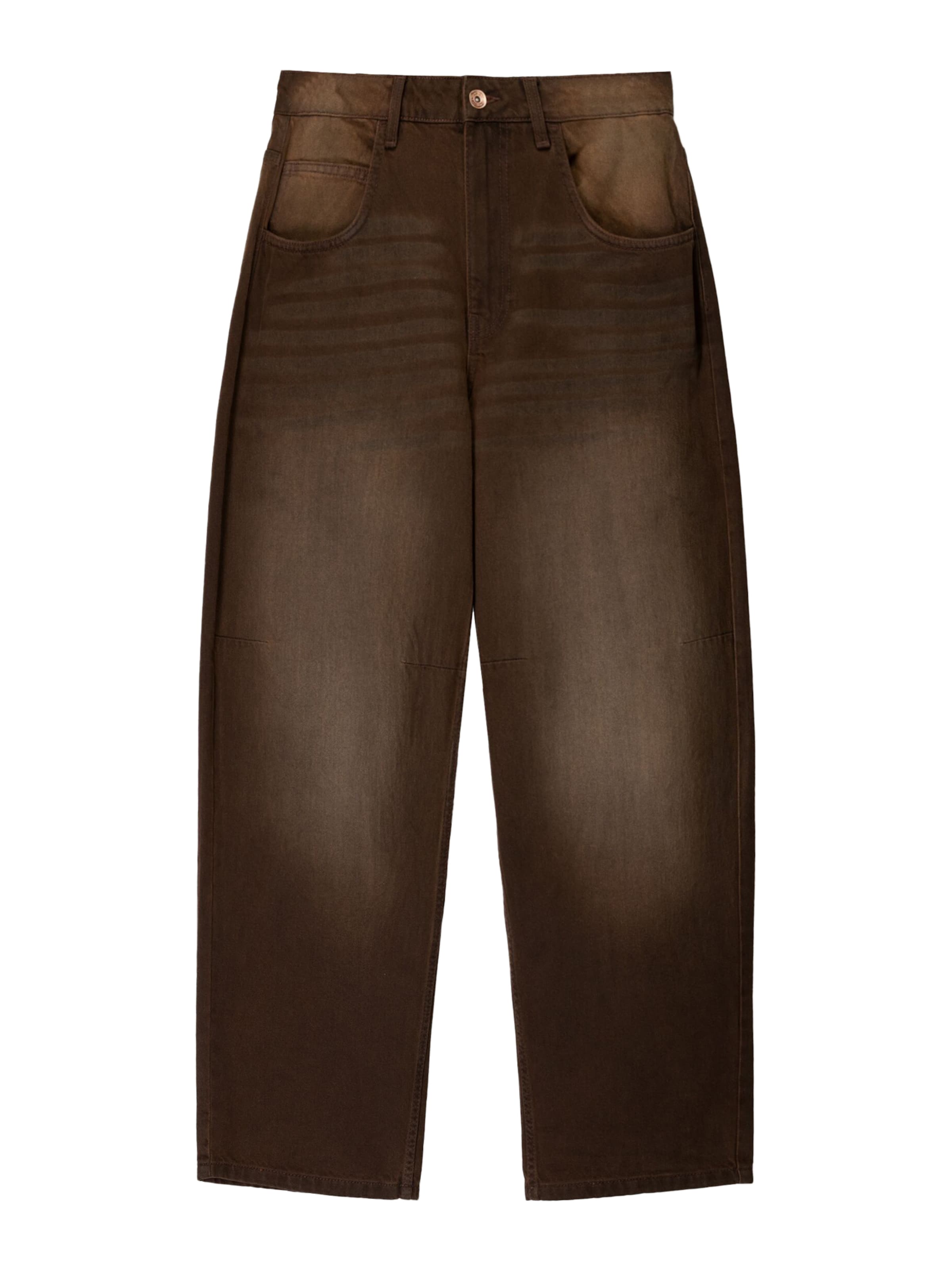 Bershka Jeansy w kolorze brązowy: przód