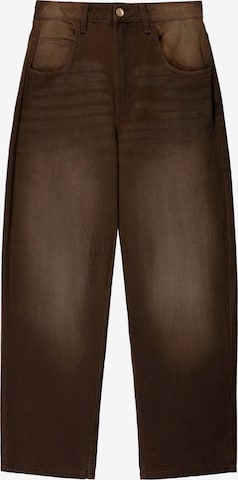 Bershka Jeans in Brown: front