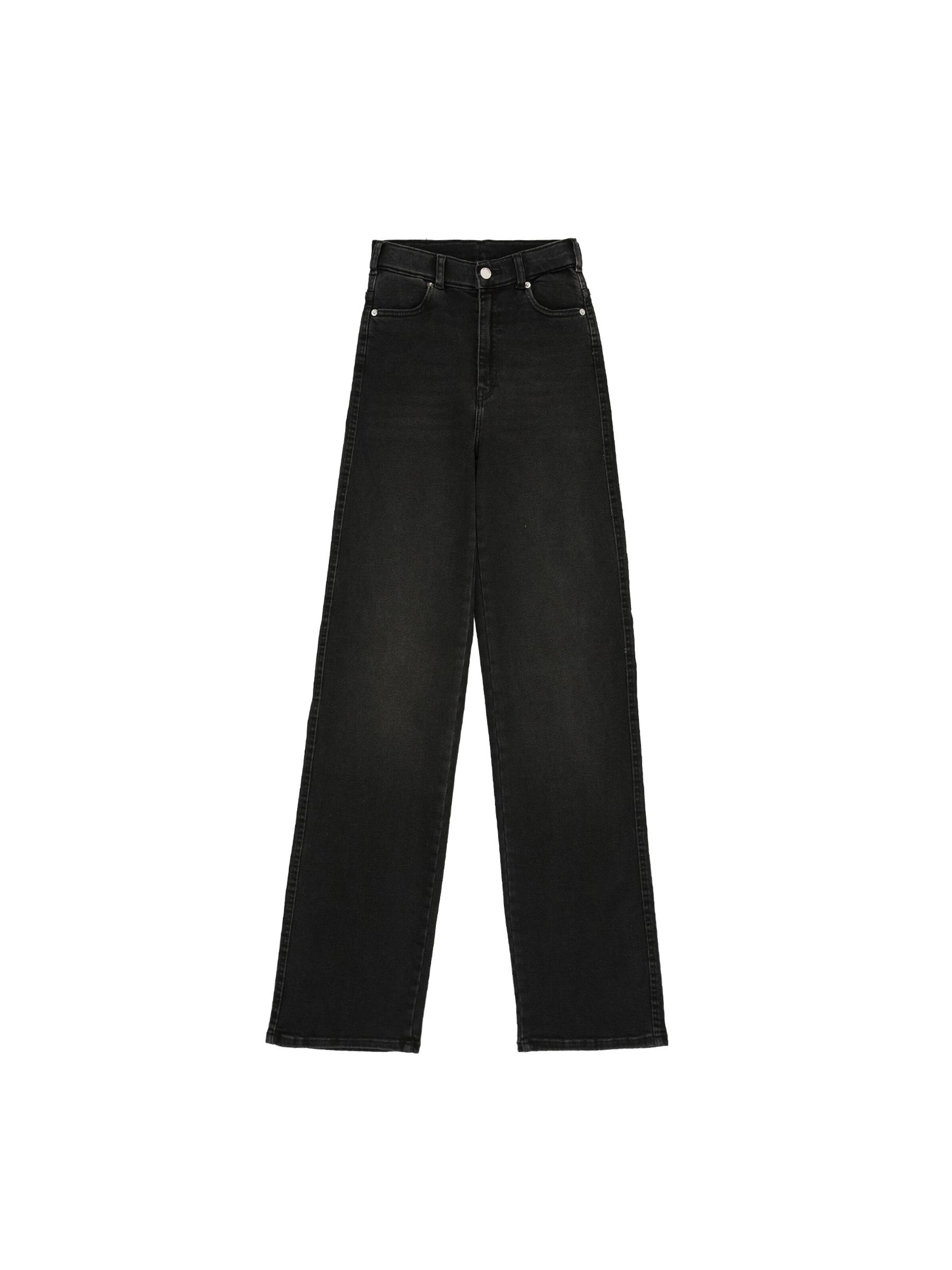 Dr. Denim Jeans 'Moxy High Straight'‌‌‌‌‌‌ in Schwarz: Vorderseite