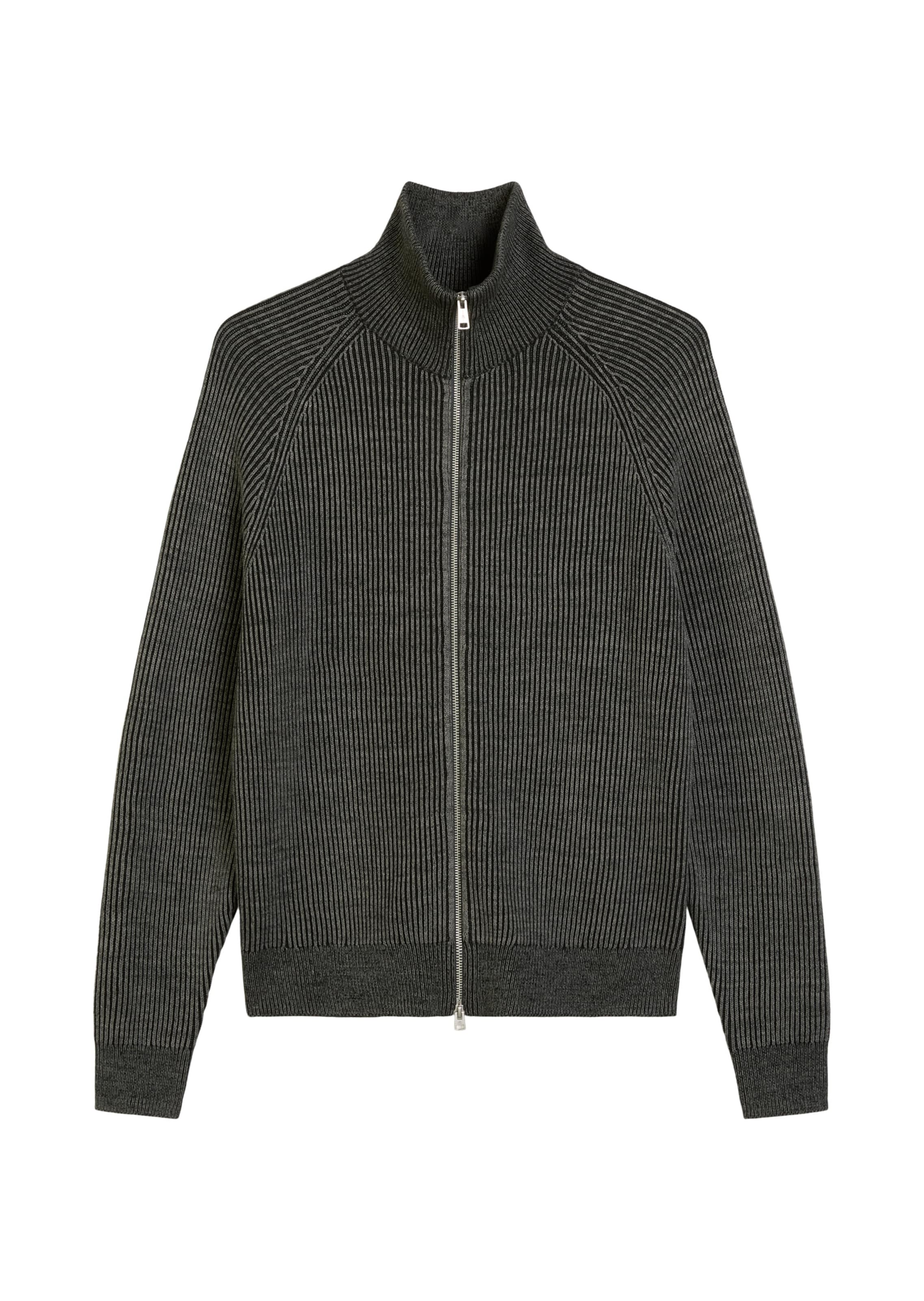 Marc O'Polo Strickjacke in Grau: Vorderseite