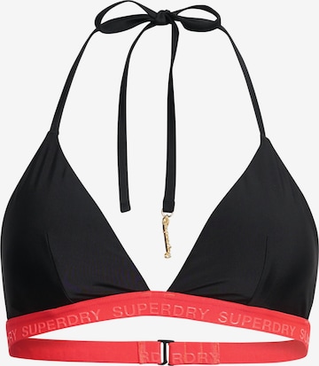 Superdry Triangel Bikinitop in Zwart: voorkant