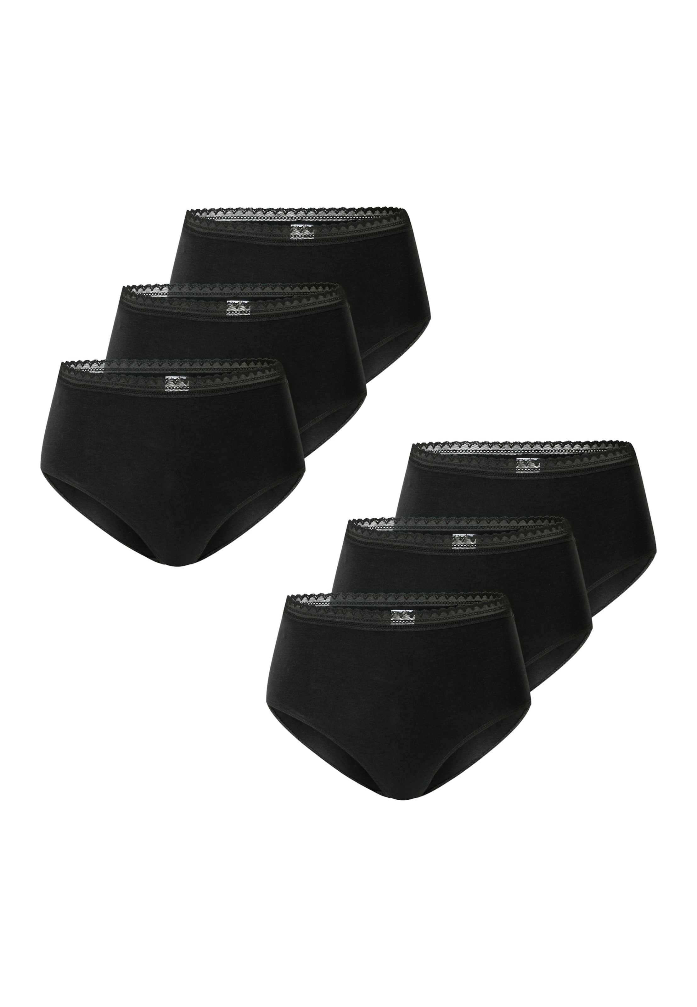 SCHIESSER Midislip ' Modern Multipacks ' in Schwarz: Vorderseite