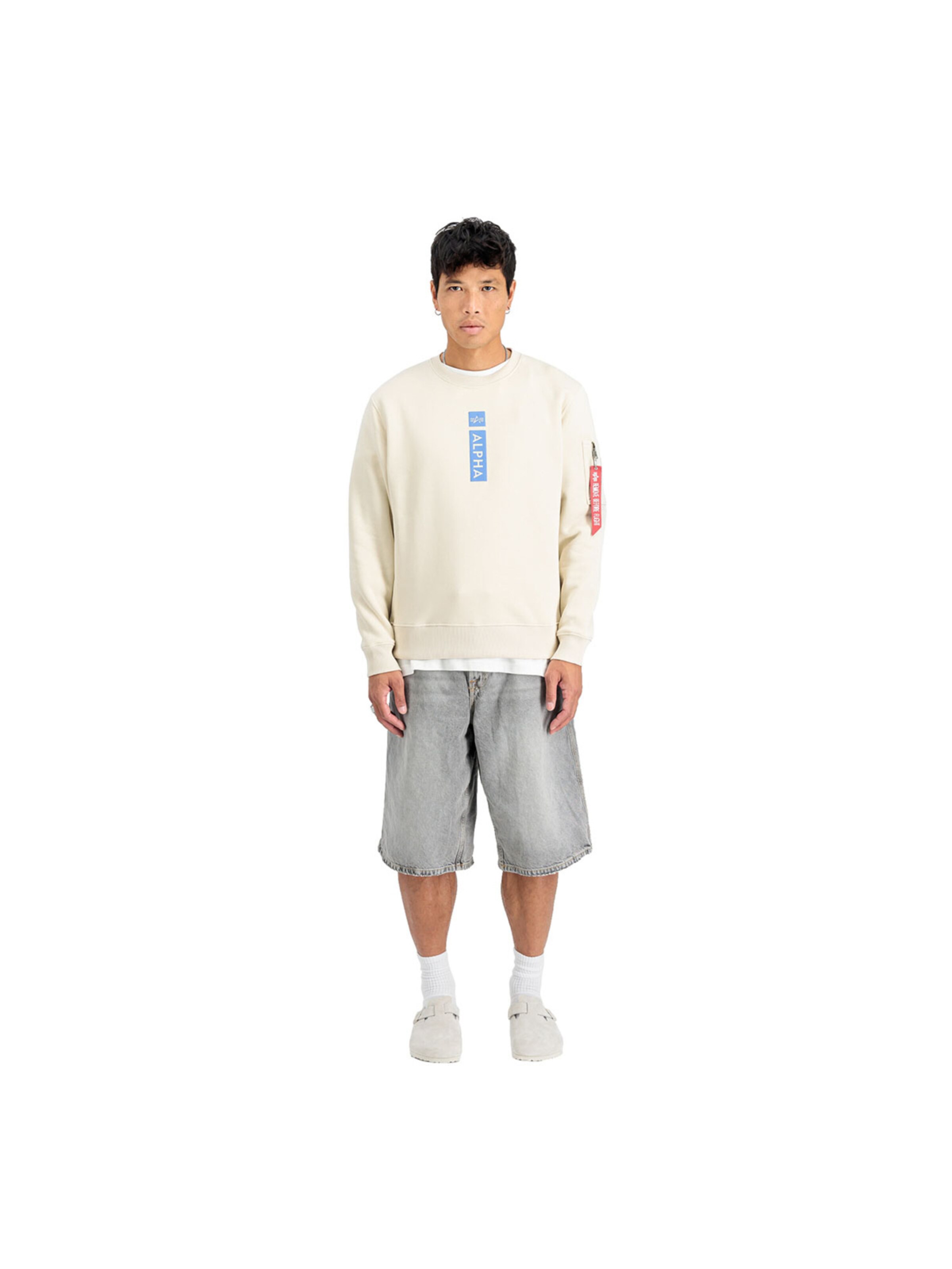ALPHA INDUSTRIES Sweatshirt 'RP' in White