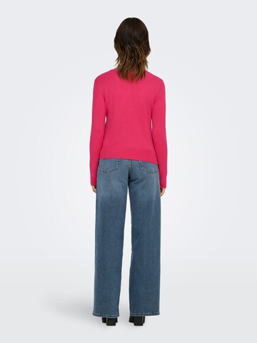 ONLY Sweater 'ONLVENICE LIFE' in Pink