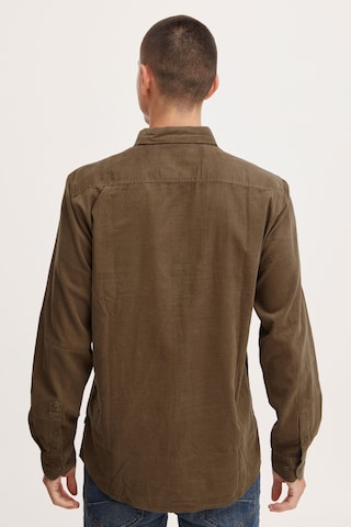 !Solid Regular fit Button Up Shirt 'Corduroy' in Brown