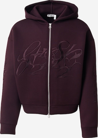 WEEKDAY Bluza rozpinana 'Scuba Simon' w kolorze fioletowy: przód