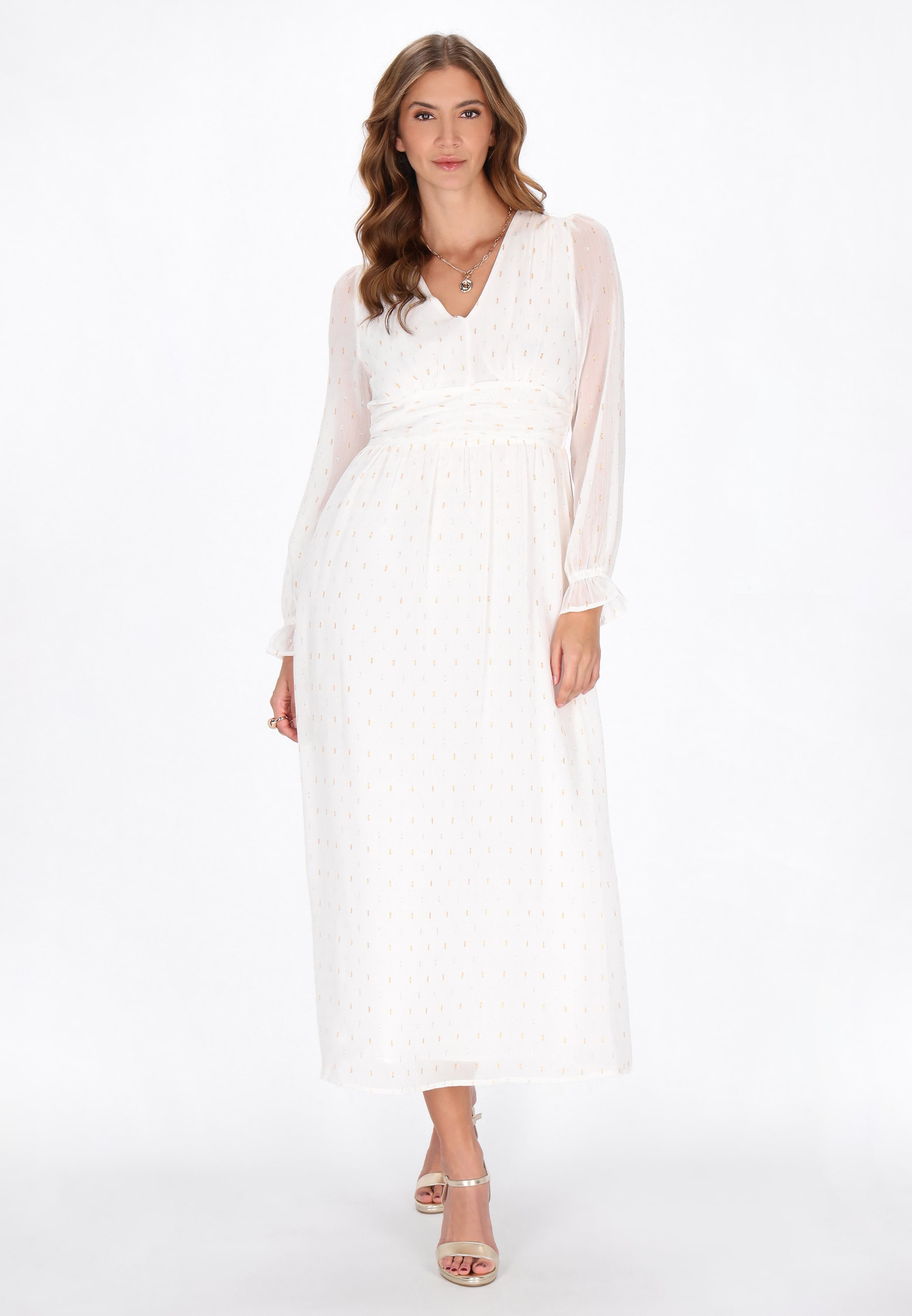 NAEMI Dress in White: front