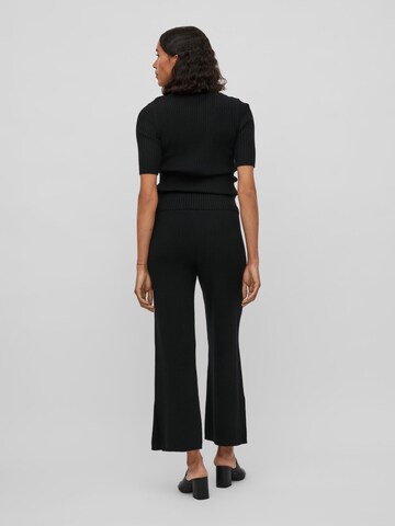 VILA Boot cut Pants 'Kasley' in Black