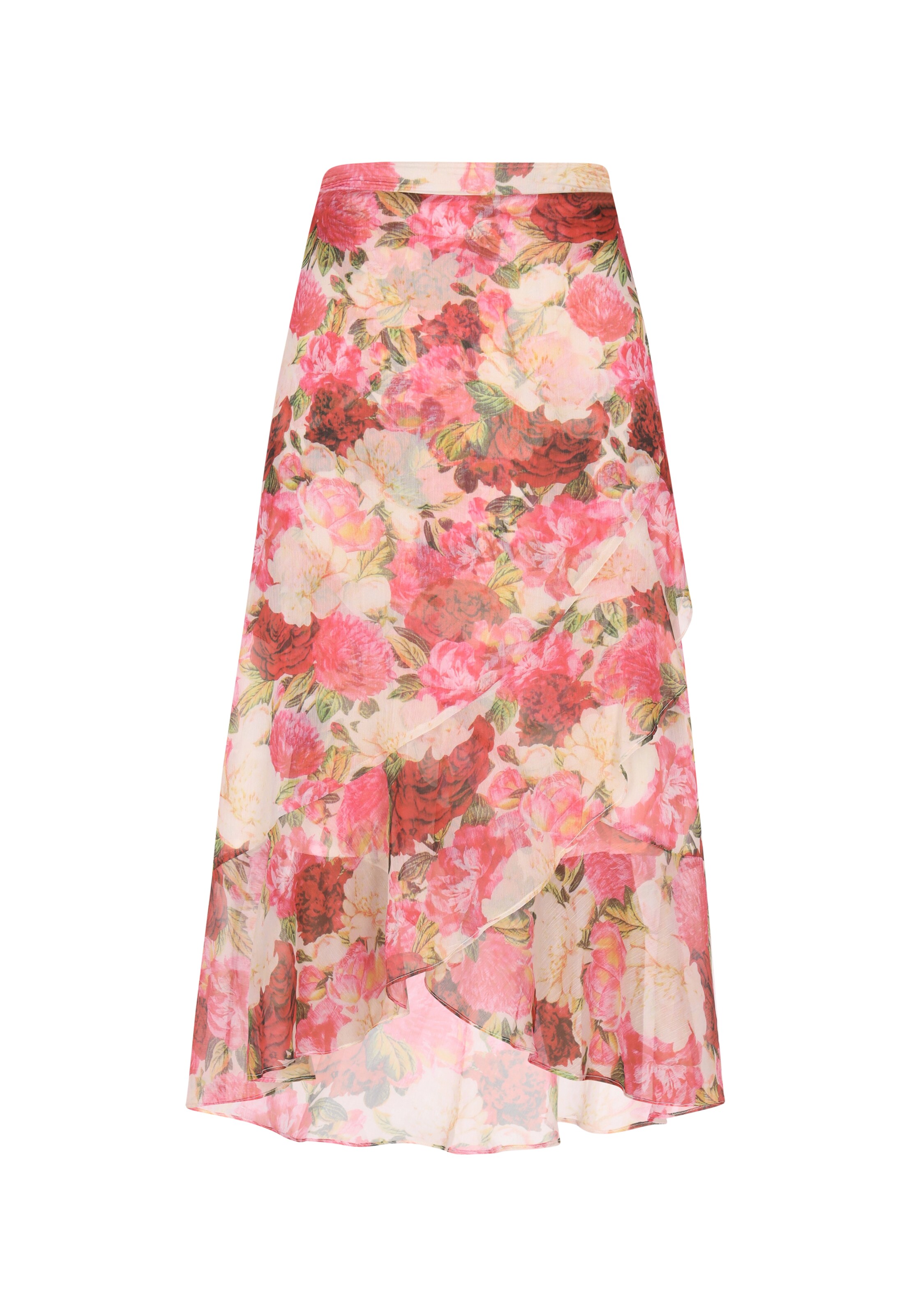 faina Φούστα σε ροζ: μπροστά