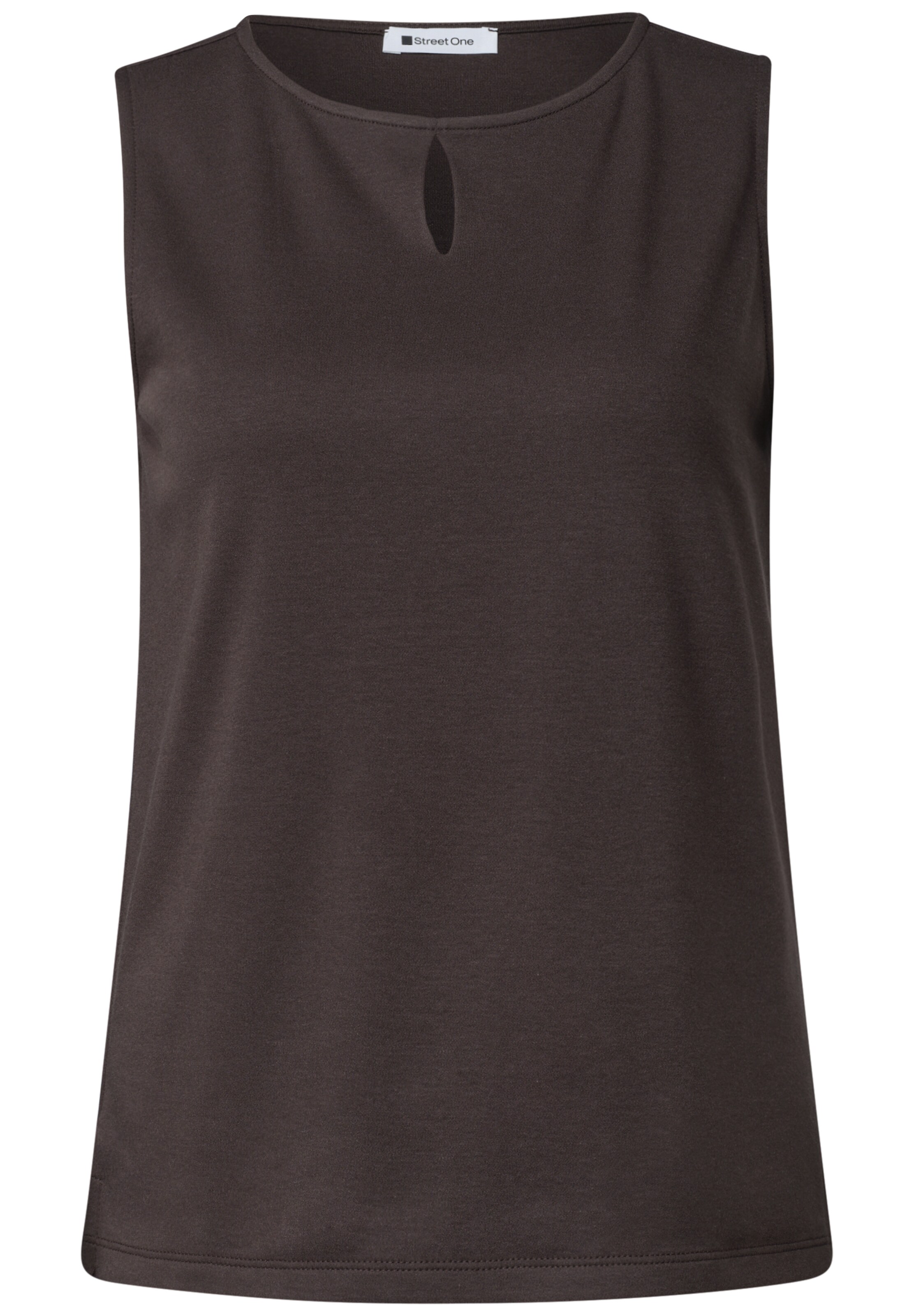 STREET ONE Top in Braun: Vorderseite